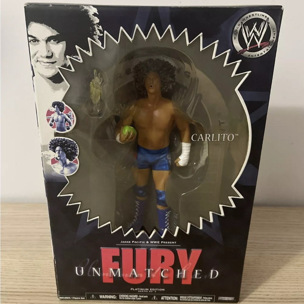 WWE Jakks Pacific Unmatched Fury Carlito Platinum Series 3 WWE 7” Figure